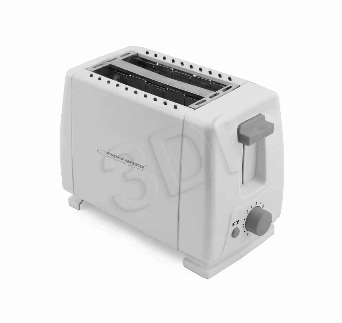 Esperanza Toaster Caprese EKT001 - White Toaster 600W 4
