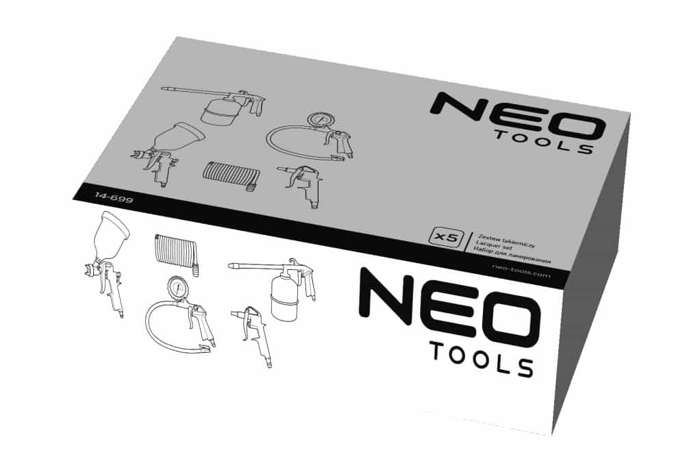 NEO tools - Compressor accessory set 5 pieces - ideal for the workshop 9