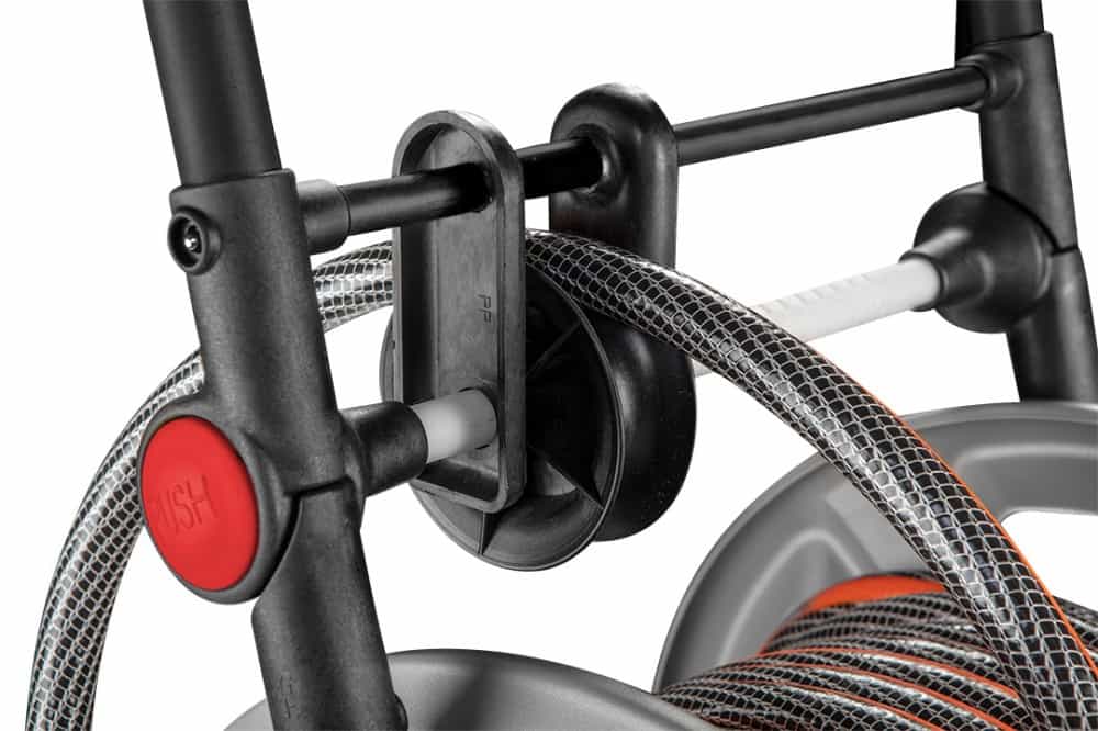 NEO Garden hose trolley - metal, for up to 60 m 1/2" hose, with hose guide 10