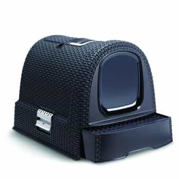 Curver Covered Cat Litter Box - Graphite-Grey with Accessories - Comfort and Hygiene 2