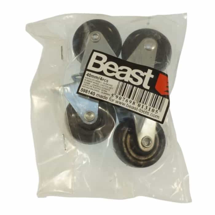 Furniture Swivel Castors - Rubber, rotatable 40mm (4 pcs) 6