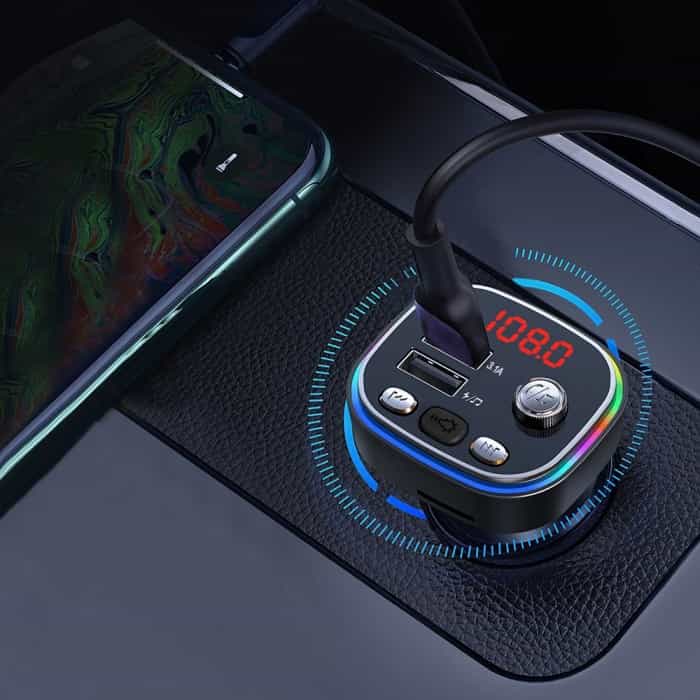 FM Bluetooth USB 3.1A Car Transmitter with RGB Backlight 9