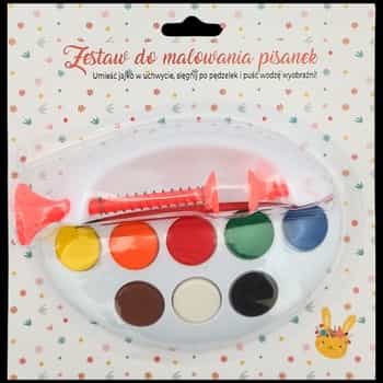 Easter Egg Painting Set - 8 Paints & Brush - create your own masterpiece! 3