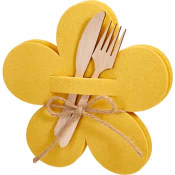 Cutlery holders FLOWER - Set of 4 - spring accent for your table 2