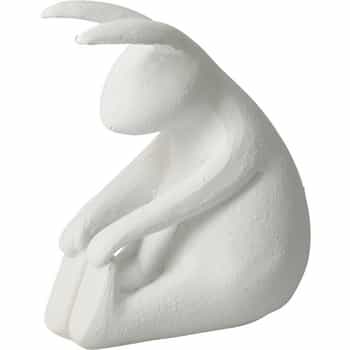Rabbit practicing yoga - Decorative polyresin figurine 2