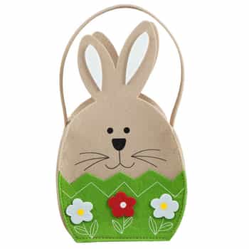 Felt Basket Bunny - Large Easter basket perfect for gifts 2