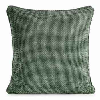 Chenille Pillowcase Dark Green 45x45 - Add elegance to your home! 2