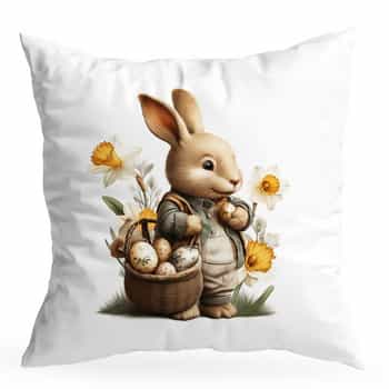 DECO Pillowcase Rabbit White 40x40 cm - spring accent in your home 2