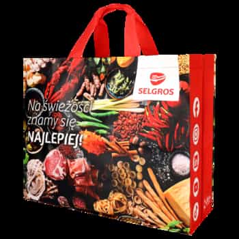 Selgros Green PP Bag 45x40x20 - ecological shopping bag 3