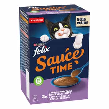 Felix Sauce Time - Sauce for cats with salmon and chicken 6 x 40 g 2