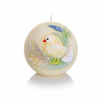 Sphere Candle with JK Application - Easter decoration for your home 2