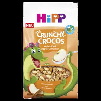 HiPP Crunchy Musli Crocodiles Apple-Cinnamon BIO - perfect breakfast for kids 3
