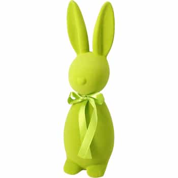 Standing Flocked Rabbit - Spring decoration 30 cm 2