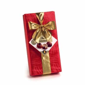 DELA Belgian Pralines Red Box 100g - Unique chocolate taste 2
