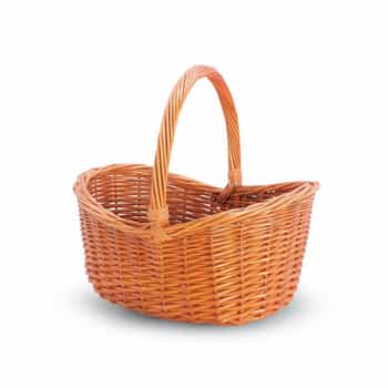 Bent Wicker Basket Medium - Wicker basket for storage and picnics 2