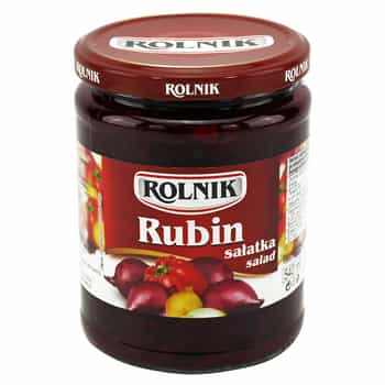 Rolnik Rubin Salad - Beetroot with peppers and onions 500g - perfect for dinner 2