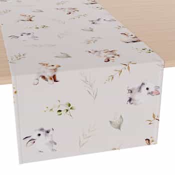 Poli Table Runner 35x180 Rabbits AL - a spring accent for your table 2