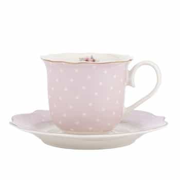 Natalie Pink Cup and Saucer 250 ml - perfect as a gift 2