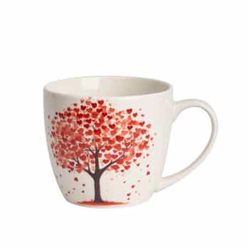 KUBEK DRZEWO DUO - Ceramic mug 460 ml with tree design 2