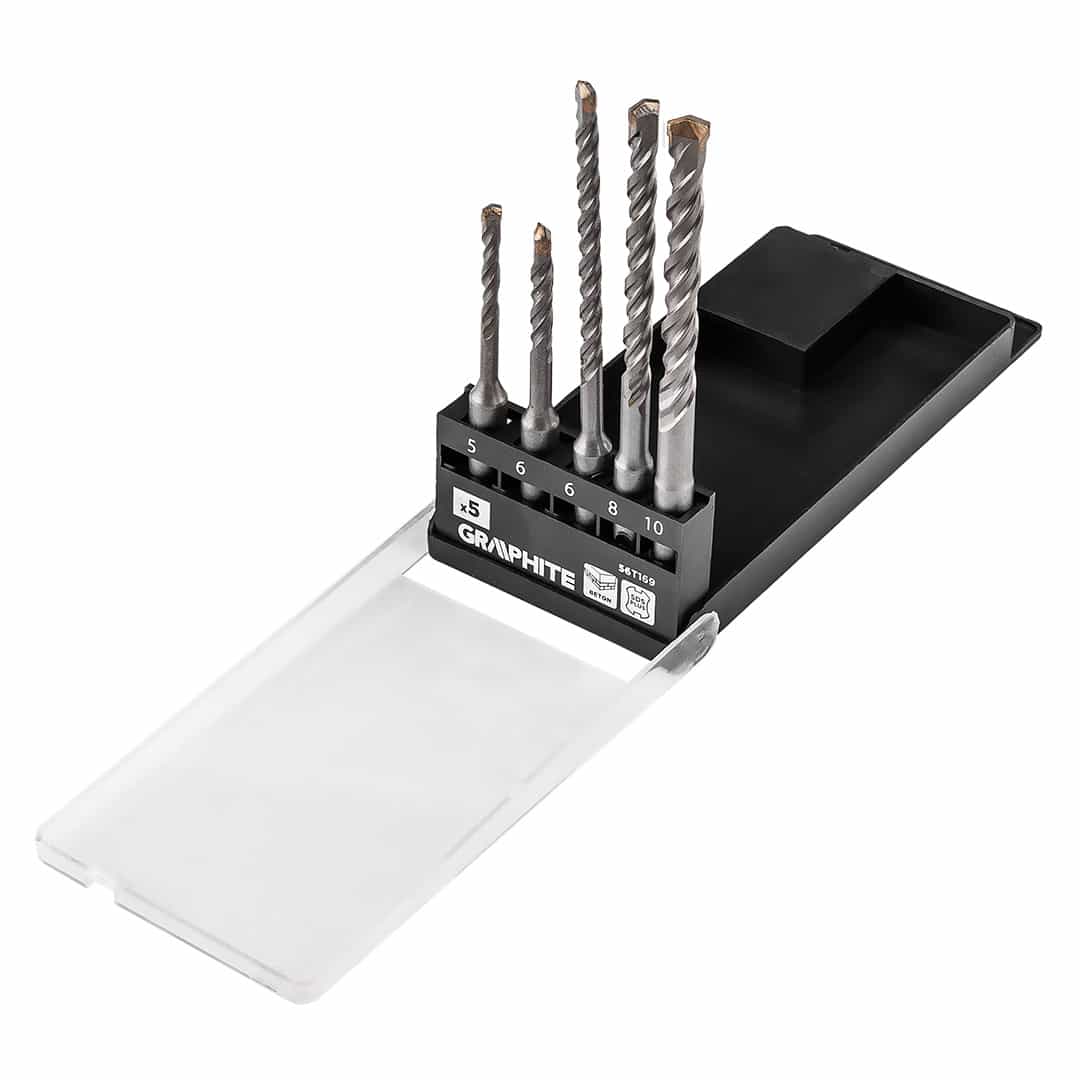 GRAPHITE Concrete drill bit set SDS Plus 5 pcs. 2