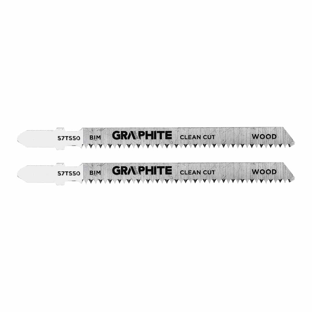 GRAPHITE Jigsaw blade 15 TPI BIM T-shank 2 pieces - clean cut 2