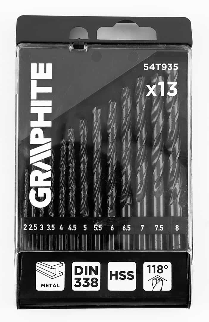 GRAPHITE HSS Metal Drill Bits - Set of 13 (2-8 mm) 5