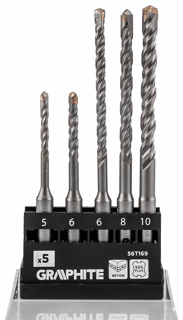 GRAPHITE Concrete drill bit set SDS Plus 5 pcs. 3