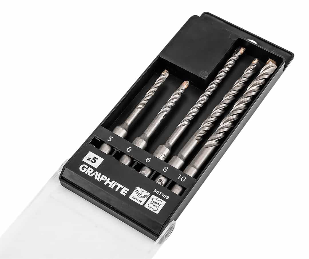 GRAPHITE Concrete drill bit set SDS Plus 5 pcs. 4