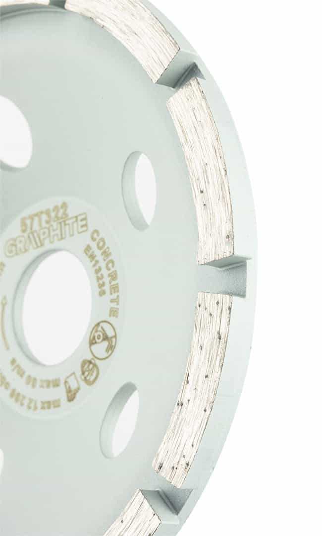 GRAPHITE Diamond Grinding Disc - 1 Segment, 125 mm - ideal for concrete 8