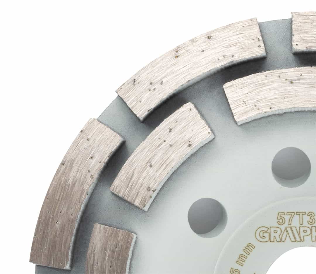 GRAPHITE Diamond grinding disc 125 mm - ideal for concrete 6