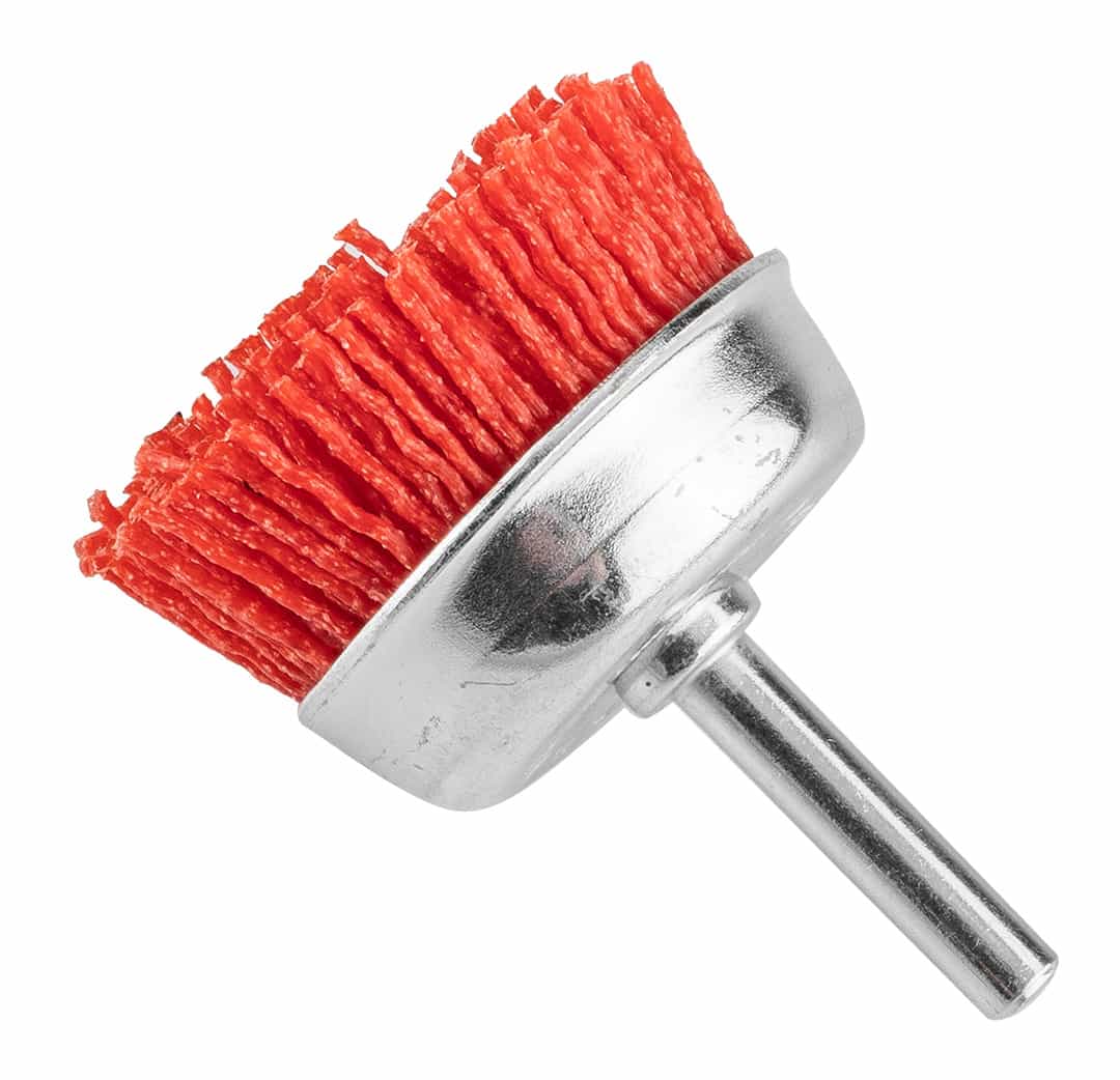 GRAPHITE Nylon end brush 50 mm with 6 mm shank 9