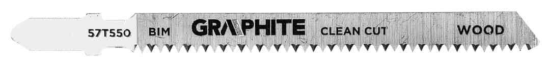 GRAPHITE Jigsaw blade 15 TPI BIM T-shank 2 pieces - clean cut 4
