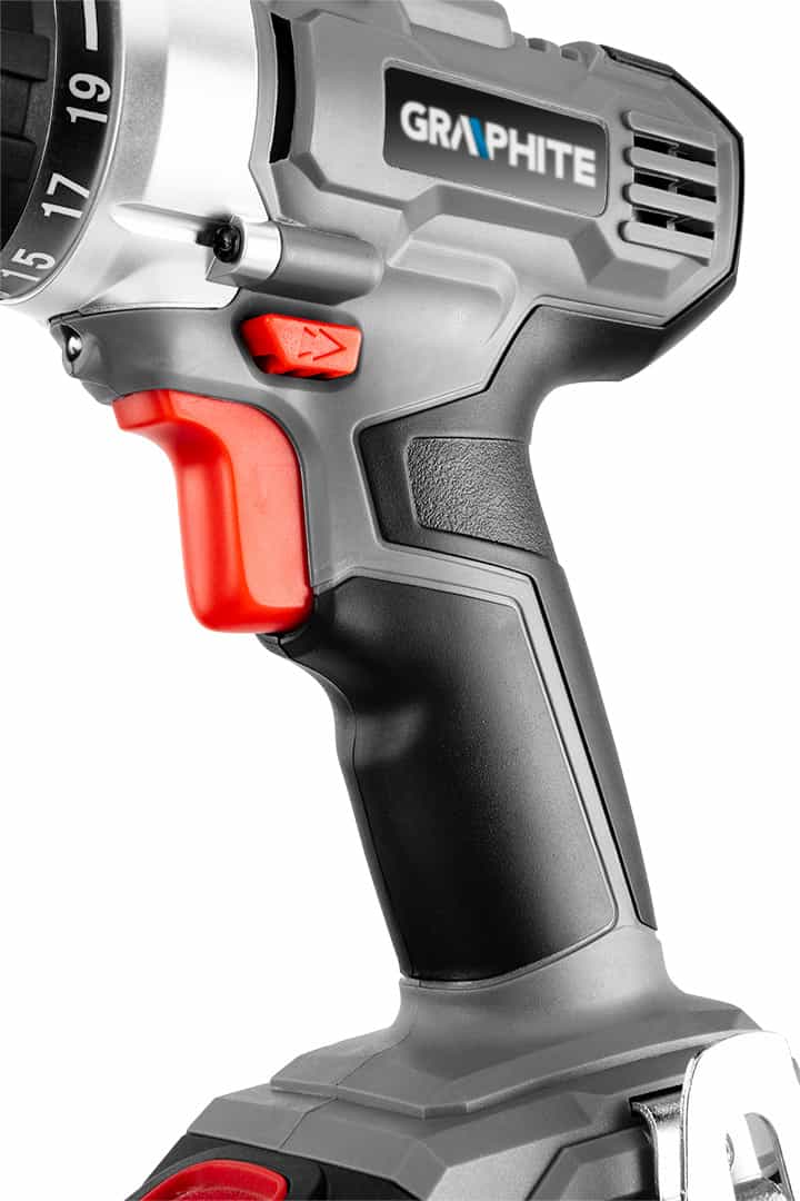 Graphite Energy+ 18V Cordless drill driver with detachable chuck and adapters 9