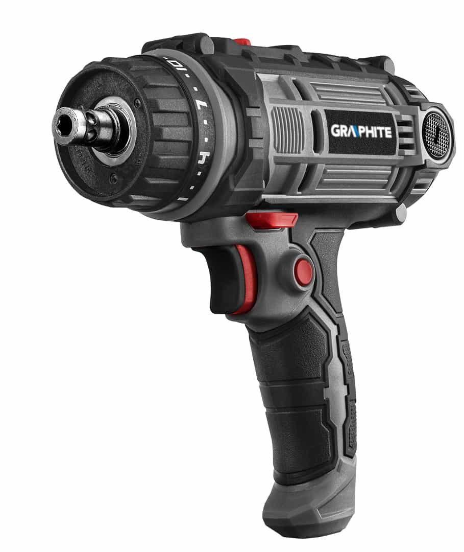 GRAPHITE 300W Corded Drill Driver with Self-Clamping Chuck and Case 6