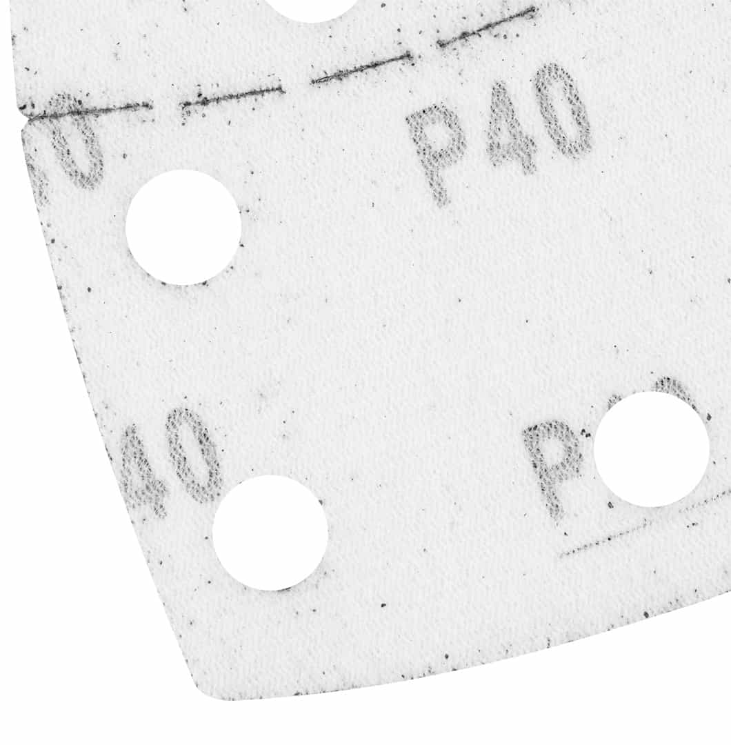 GRAPHITE Sanding papers on velcro iron shape 102 x 152 mm P40 5 pieces 6