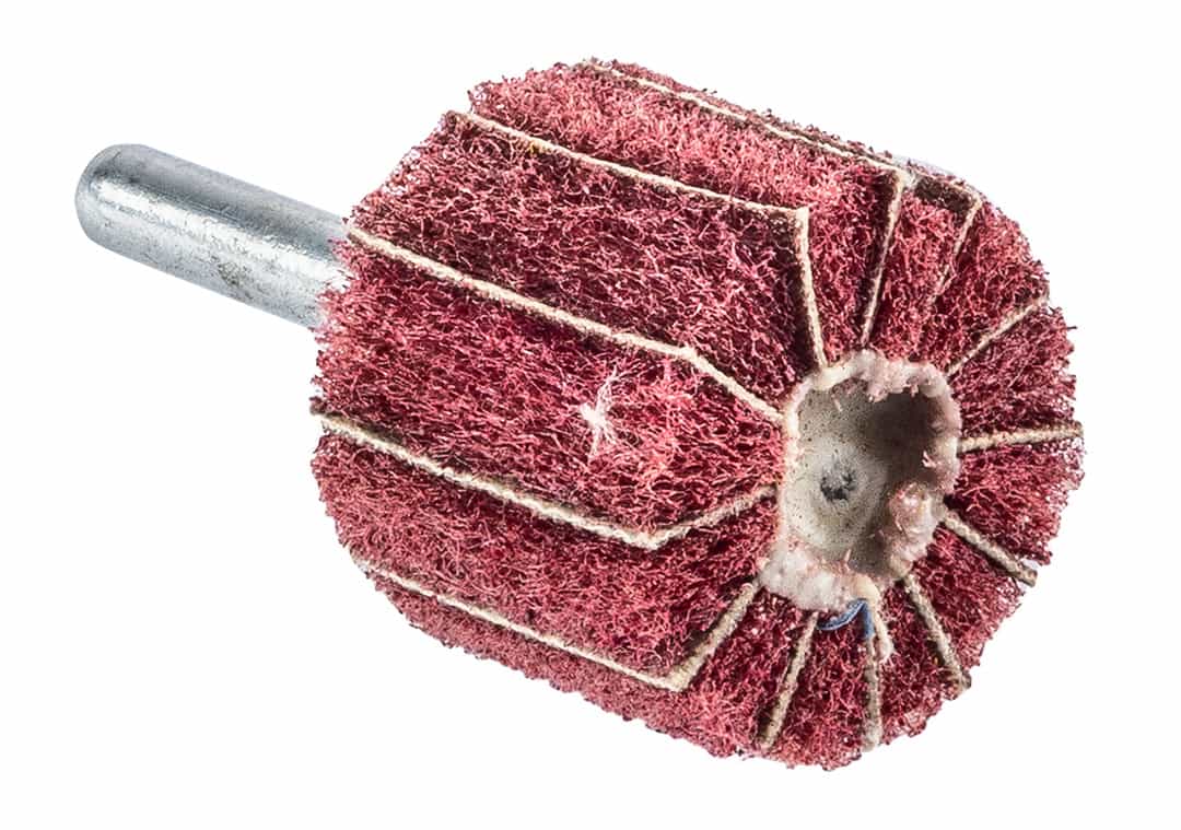 GRAPHITE Flap wheel with abrasive fleece, shank 30 x 25 x 6 mm, grit P120 8