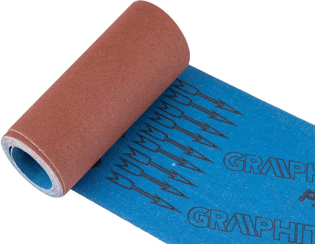 GRAPHITE Abrasive cloth roll 2.5 m x 115 mm, grit P40 5