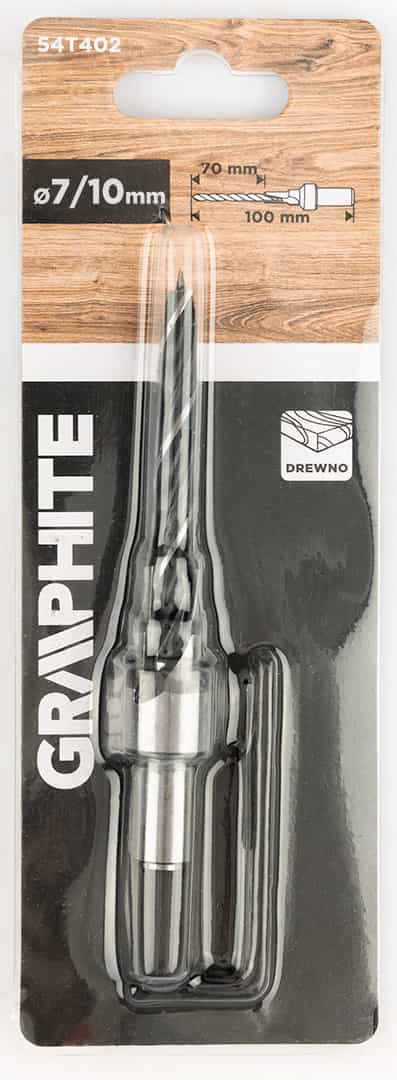 GRAPHITE Confirmat drill bit 7/10 mm - precise drilling in wood 5