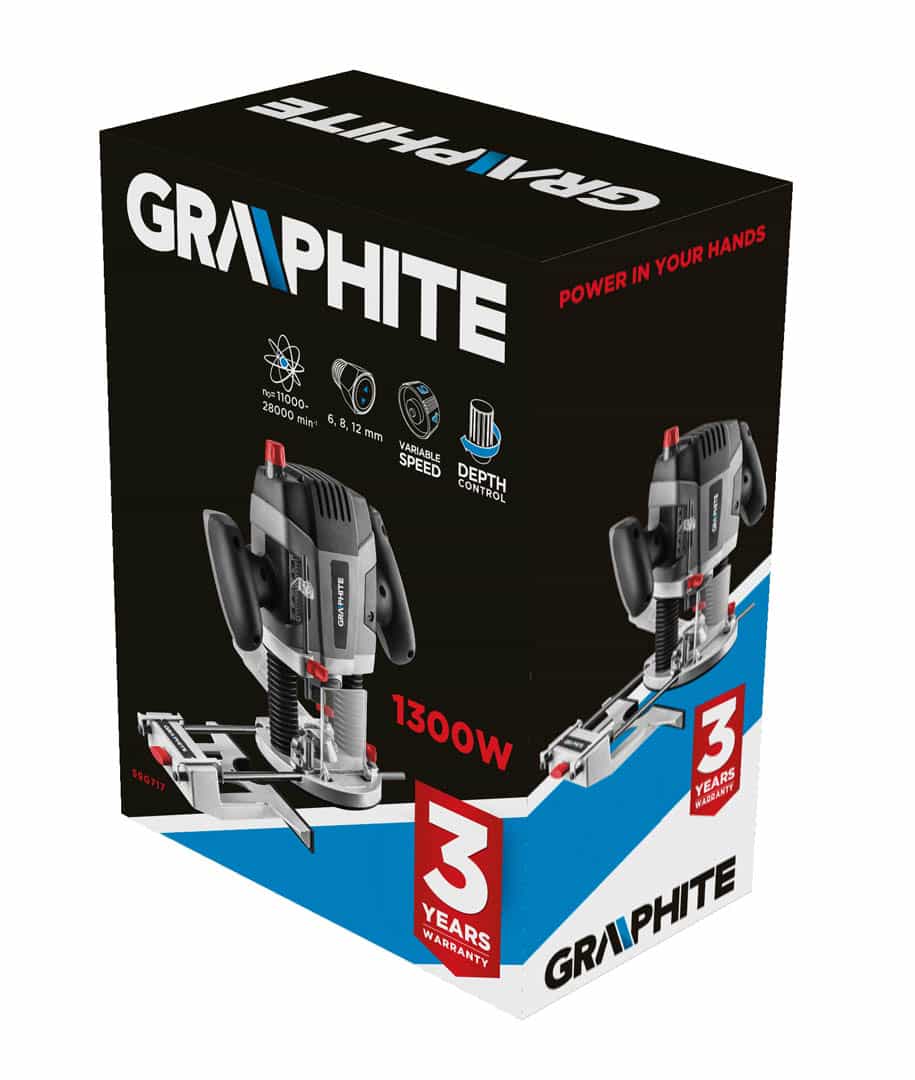Graphite Router 1300W - Precision tool for woodworking 8