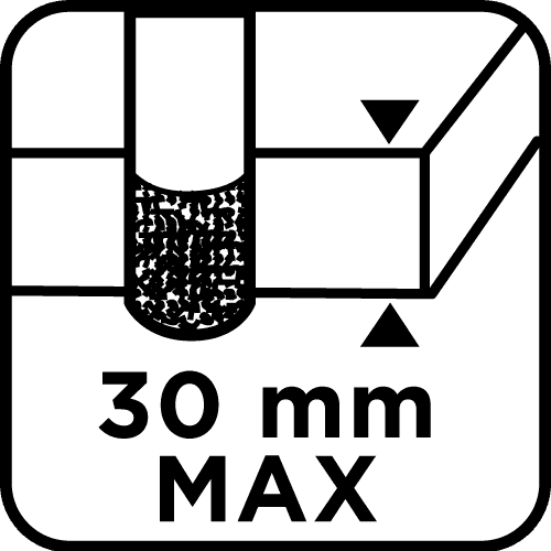 GRAPHITE Diamond core drill bit 10 mm for tiles and ceramics 8