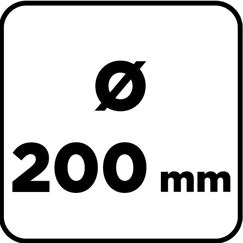 GRAPHITE Wire brush disc 200 x 32 mm, steel corrugated wire 8