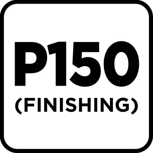 GRAPHITE Sanding papers on velcro iron 102 x 152 mm P150 5 pieces 9