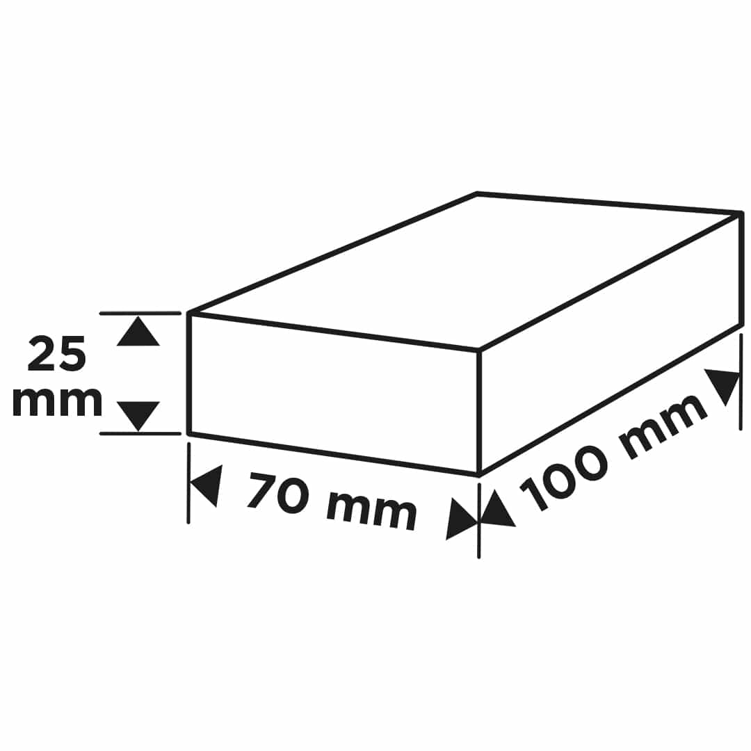 GRAPHITE Sanding sponge 70 x 25 x 100 mm, P180 - ideal for hand sanding 5