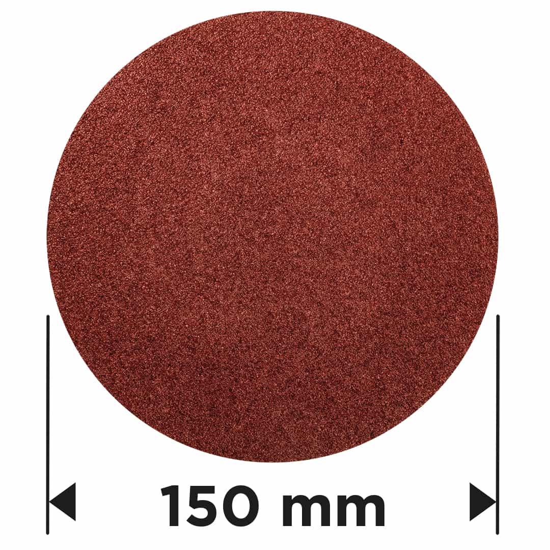 GRAPHITE Sanding discs with Velcro 150 mm P180 - 5 pieces 4