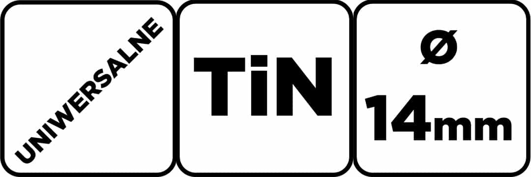 GRAPHITE Universal drill TiN, 14 mm - reliable tool for any material 3