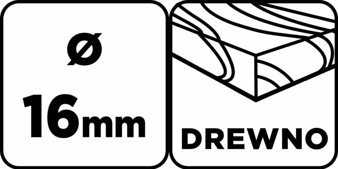 GRAPHITE Wood drill bit extended 16 x 250 mm - ideal for deep holes 3