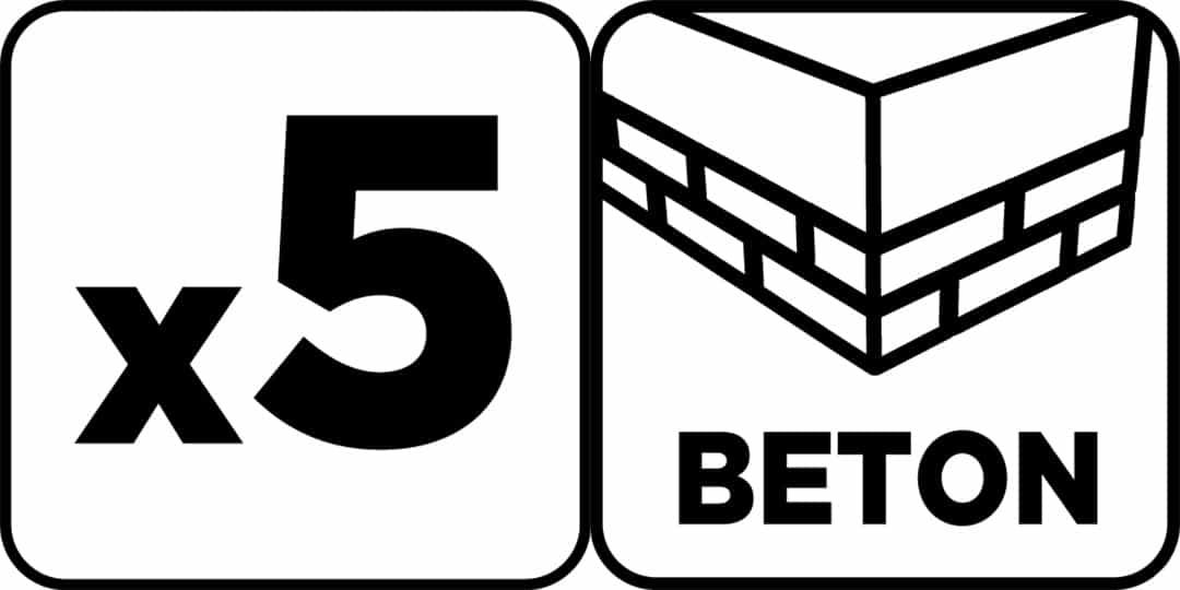 GRAPHITE Hardened concrete drill set 4-10mm, 5pcs 5