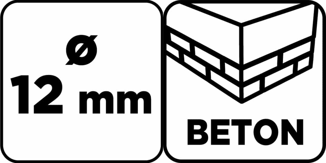 GRAPHITE Concrete drill bit ground 12 x 150 mm 3