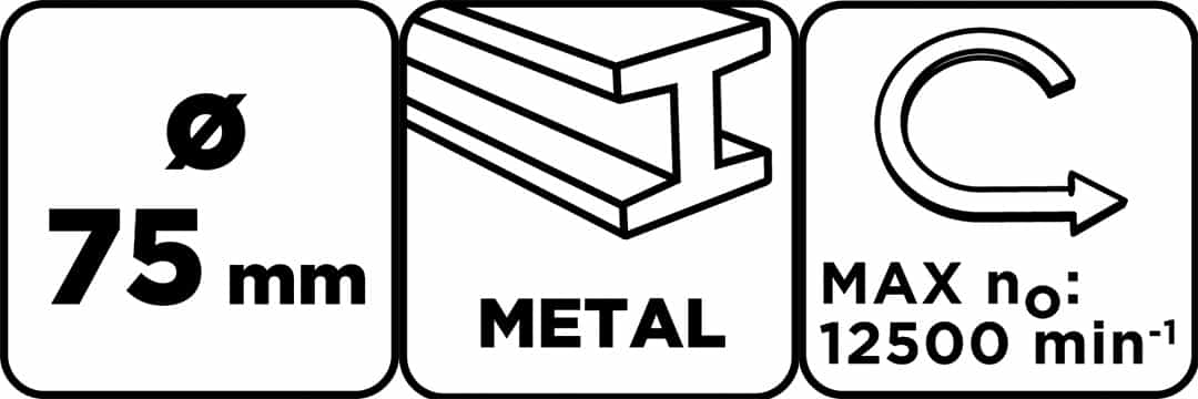 GRAPHITE 75 mm cup brush, crimped steel wire, M14 thread 3