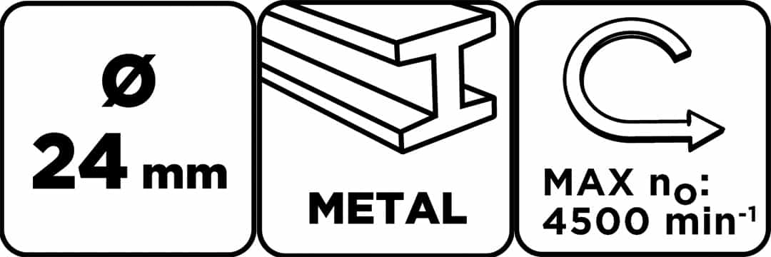 GRAPHITE Wire brush pencil type 24 mm for drill 6